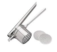 Schiacciapatate Paderno con 3 griglie in acciaio. 3 trafile diverse.