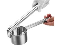 Schiacciapatate Per Purè Di Patate,Tritacibo Alimentare Manuale Ed Ergonomico In Alluminio - Strumento Per Schiacciare Patate - Per La Preparazione E Cottura Di Carne Macinata, Hamburger E Salsa Di