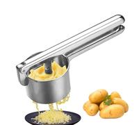 Schiacciapatate Per Purè Di Patate - Tritacibo Alimentare Manuale Ed Ergonomico In Alluminio - Utensile Da Cucina Per Schiacciare Alimenti,Per La Preparazione E Cottura Di Carne Macinata, Hamburger E