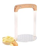 Schiacciapatate, schiacciapatate a mano in acciaio inox | Schiacciapatate manuale con manico in legno per patate, avocado, fagioli e verdure