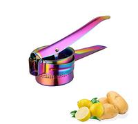 Schiacciapatate - Schiacciapatate manuale in acciaio inox per patate, frutta, verdura, marmellata, zucca