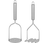 Schiacciapatate Set 2 Confezioni Acciaio Inox per Cucina Casa e Preparazione Ali