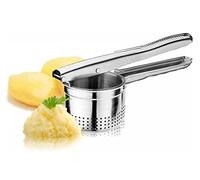 Schiacciapatate spremiagrumi manuale acciaio inox utensile per cucina frutta verdura pressa purè passate schiaccia patate resistente compatto multifunzione