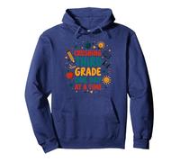 Schiacciare Il Terzo Grado Un Giorno alla Volta Felpa con Cappuccio, Unisex per Adulti, Navy, L