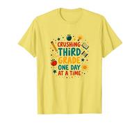 Schiacciare Il Terzo Grado Un Giorno alla Volta Maglietta, Uomo, Limone, XL