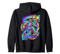 Schiacciata nel Basket Felpa con Cappuccio