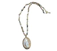 Schiavi collana di perle artificiali accessori naturali perle d'acqua dolce pendolari orecchini anello dichiarazione gioielli set perline ciondolo collana gioielli regali per le donne collana lunga