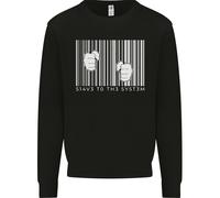 Schiavo Del Sistema Anti Capitalismo Uomo Felpa Maglione