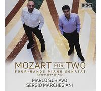 Schiavo Marco, Marchegiani Sergio - Mozart For Two: Sonate Per Pianoforte A 4 Mani Kv 19D, Kv 381, Kv 358, Kv 521