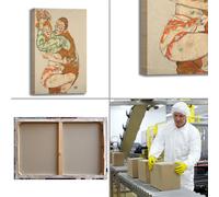 Schiele fare l'amore design quadro stampa tela dipinto telaio arredo casa