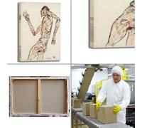 Schiele il danzatore design quadro stampa tela dipinto telaio arredo casa