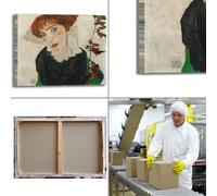 Schiele ritratto di Wally Neuzil quadro stampa tela dipinto telaio arredo casa