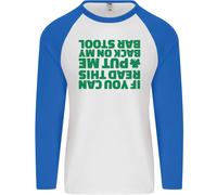 Schiena On My Barrette Stool St.Patrick's Giorno Uomo L/S Baseball T-Shirt