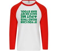 Schiena On My Barrette Stool St.Patrick's Giorno Uomo L/S Baseball T-Shirt