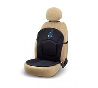 Schienale Coprisedile Anteriore per Auto "My Flower Swivel" Nero e Fiori Azzurri
