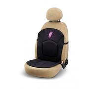 Schienale Coprisedile Anteriore per Auto "My Spring Flowers Nero con Fiore Rosa