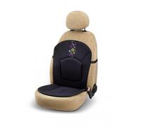 Schienale Coprisedile Anteriore per Auto "My Star" Nero con Fiore Verde e Viola