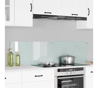 vidaXL Schienale da cucina 2 pz Bianco 80 x 40 cm vetro temperato