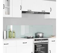 vidaXL Schienale da cucina 2 pz Bianco 90 x 40 cm vetro temperato