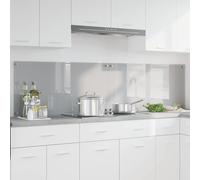 Schienale da cucina 2 pz Grigio chiaro 100 x 50 cm