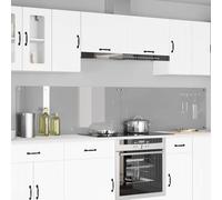 vidaXL Schienale da cucina 2 pz Grigio chiaro 120 x 50 cm