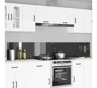 Schienale da cucina 2 pz Grigio scuro 120 x 40 cm
