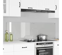 vidaXL Rivestimento da Cucina Trasparente 80 x 50 x 0.8 cm, Schienale Cucina Moderno, Vetro Temperato Resistente, Protezione Muro Funzionale per Cucinare a Casa
