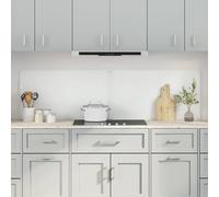 vidaXL Schienale da cucina 2 pz Trasparente 90 x 50 cm vetro temperato