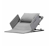 Schienale Elettrico Sollevabile per Letto, Sedia Schienale Assistita con Braccioli e Cuscini, Sollevatore da Letto Regolabile (2-65°) per Supporto Cervicale, Lombare e Dorsale (Grigio)(Standard)