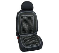 COPRISEDILE SCHIENALE PER AUTO GRIGIO PALLINE DI LEGNO UNIVERSALE FRESCO ELEGANT