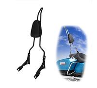 Schienale passeggero Moto Nero Chrome Schienale Posteriore Passeggero Per Harley Per Touring Street Glide Per Road King 2009-2015 2016 2017 2018 2019 2020(Black)
