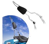 Schienale passeggero Moto Nero Chrome Schienale Posteriore Passeggero Per Harley Per Touring Street Glide Per Road King 2009-2015 2016 2017 2018 2019 2020(Silver)