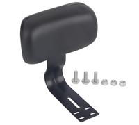 Schienale per sedile posteriore per cicli elettrici, schienale per bici con supporto metallico a forma di U, cuscino nero ergonomico per il comfort del sedile posteriore della bici