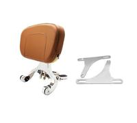 Schienale Posteriore Per Moto Per Modello Dyna 2001-2017 Moto Multiuso Driver Passeggero Schienale Pieghevole Portapacchi Marrone
