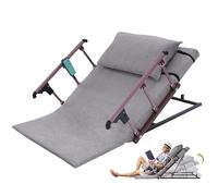 Schienale regolabile elettricamente con telecomando, fino a 300 kg, regolabile a 2-80°, per anziani, disabili (grigio corrimano pieghevole, 120 x 75 cm)