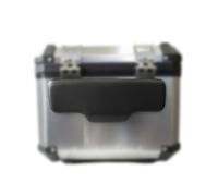 SCHIENALE UNIVERSALE PER BAULETTO BAULE POSTERIORE ALLUMINIO TOP CASE GOMMA NERO