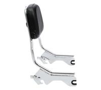 Schienale verticale Sissy Bar per moto con cuscino compatibile con Low Rider Sport FXLR FXLRS FLSB 2018 2019 2020 2021 2022 2023 2024(Chrome)