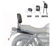 Schienalino alto 35cm in acciaio nero specifico Moto Guzzi V7 850 special stone
