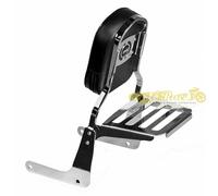 Schienalino guidatore Spaan cromato con portapacchi VictoryGunner/HighBall/Kings