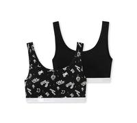 Schiesser 2 Confezioni di Bustino Intimo - 95/5 Cotone Biologico - Taglia da 140 a 176 Reggiseno, Assortiti 1_181935, 14 Anni Bambine e Ragazze