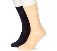 Schiesser 2 Pack Damensocken Calzino Elegante, Multicolore 1, 39-42 Donna