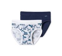 Schiesser 2 Pack Sportslip Unterwäsche Feinripp-100% Organic Bio Baumwolle-Größe 92 bis Intimo, Sortiert 2_181844, 140 Bambino