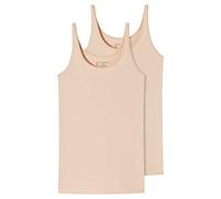 Schiesser 2 Pack Trägertop Intimo, Sabbia, 38 (Pacco da 2) Donna