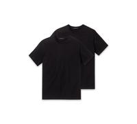Schiesser 2 Pezzi American T-Shirt Girocollo O. V-Neck M-XXXL - Nero O. We...