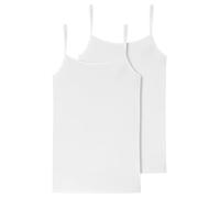 Schiesser 2PACK Spaghettitop Intimo, Bianco, 54 Donna
