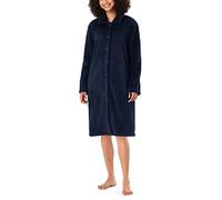 Schiesser Accappatoio Morbido Pile Teddy, Blu Scuro, M Donna