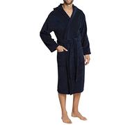 Schiesser Accappatoio con Cappuccio, Blu (Blau (815-navy), L Uomo