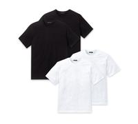 Schiesser Americano T-Shirt, V-Neck, Girocollo, Nero,Bianco, S M L XL 2XL 3X