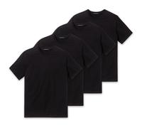 Schiesser Americano Uomo T-Shirt 4er Pacco - 1/2 Braccio,Canottiera,Girocollo