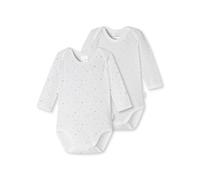 Schiesser Baby 0/0 Arm Bodies 2 Pack Set di Biancheria per Bambino e Neonato, Multicolore 1, 3 Mesi Unisex-Bimbi